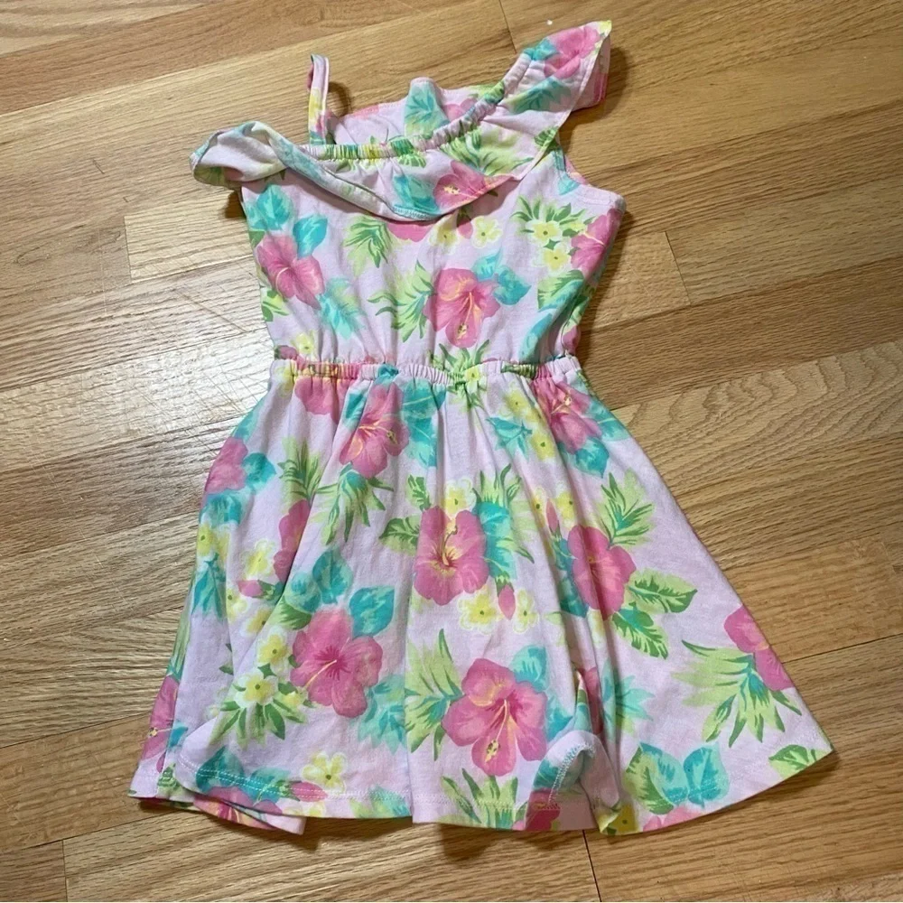 Sz 5 5T Dress Bundle Children’s Place Gap Gymboree Denim Blue Pink Floral